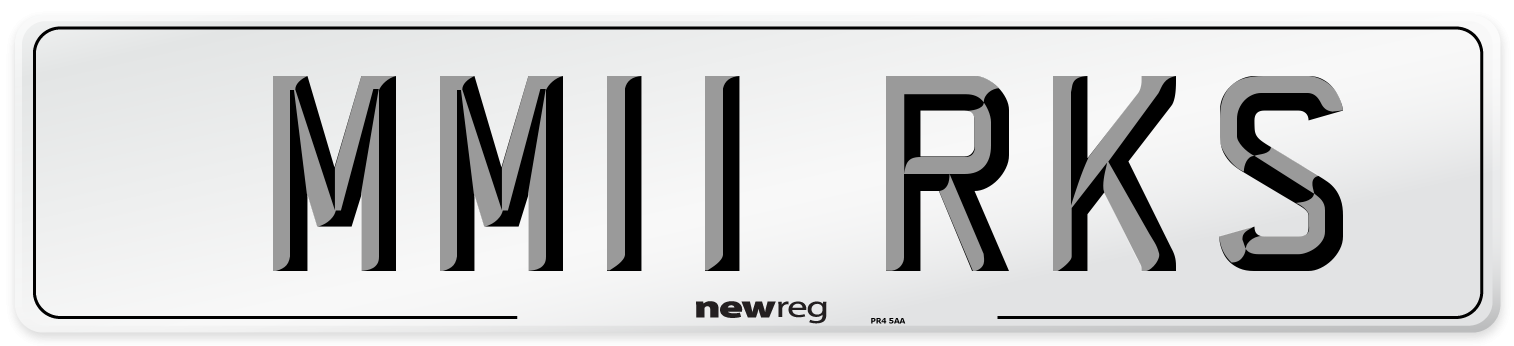 MM11 RKS Number Plate from New Reg